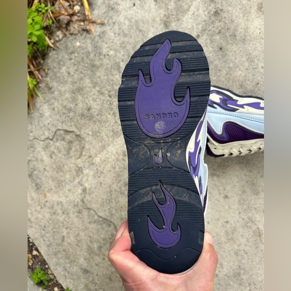 Sandro Paris Flame Sneakers, Blue/ Purple, size 40 - Picture 12 of 12